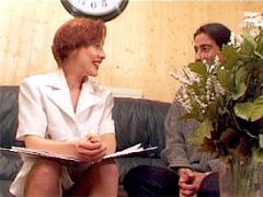 Redhead British Female Doc Pounded In Her Tight Arsehole