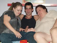 Agnes Eva And Anna Marie Are Cock Sharing BBWs Sharing A Coc...