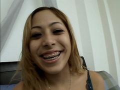 Cock Loving Porn Star Kat Gobbles Up A Huge Knob While She S...