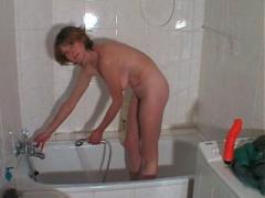 Mommy Takes Her Best Rubber Friend To The Bathroom