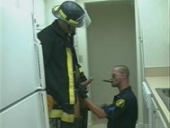 Bear Firemen Doing A Fast And Kinky Quickie Dick Sucking Ses...
