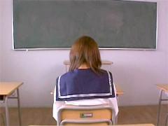 Naughty Japanese Teenie Girl Gets Pussy Stuffed At School