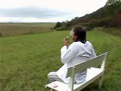 Blonde Teenage Nurse Humping A Stiff Senior Cock Outdoor