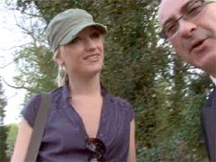 Dirty British Blonde Bimbo Gets Drilled In Her Tight Behind