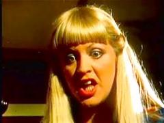 Retro Hairy Lady Invited To Suck On First Time Massive Cock