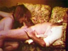 Vintage Chick Giving Blowjob At Breakfast In The Sixties