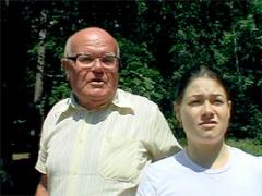 Dirty Grandpa Blows His Load Of Semen On A Brunette Teen