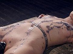 Marica Hase Asian Lingerie Babe Bound In Metal With Clothes ...