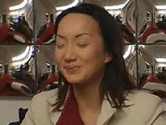 Asian Getting Her Face Painted