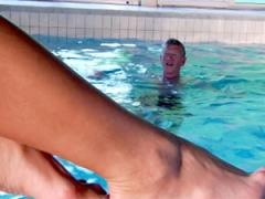 Young Teenage Sweetie Loves Shagging A Much Older Swimmer