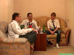 Three Cute Teen Guys Have Fun Fucking And Sucking After Clas...