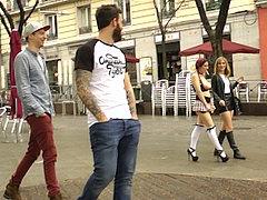 Zenda Sexy Slutty Schoolgirl Is Public Bound And Group Domin...