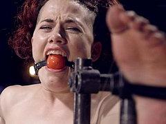 Ingrid Mouth Endures Extreme Metal Bondage With Screaming Or...