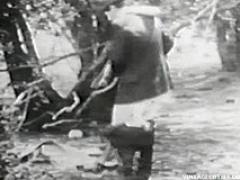 Vintage Porn Video Of A Man Peeing Outdoors And Two Girls Asking Him To Fuck Them Int