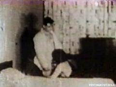 Retro Homemade Video Of A Sexy Couple In 1960s Enjoying Oral Sex And Then Lying In Be