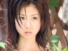 Aki Hoshino Asian In Black See Through Hot Lingerie Is Shy