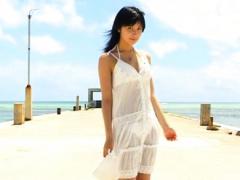 Miu Nakamura Asian In Bath Suit Doesnt Know If To Undress Shorts