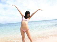 Mai Yasuda Asian In Bath Suit Enjoys Her Vacation On The Beach