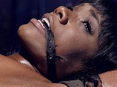 Ana Foxxx Beautiful Ebony Babe Is Strap Bound And Bdsm Toyed...