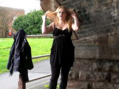 Blonde Voyeur Babe Sophie Keagan Public Flashing And Upskirt...