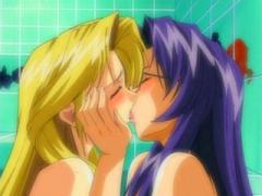 Gorgoues Young Hentai Lesbo Girls Grinds Their Wet Pussylips...