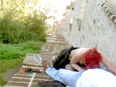 Raunchy Old Senior Fucking This Redhead Girl On The Edge