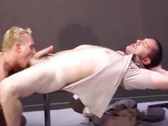 Intense Live Action With Clay Russell Giving A Beefy Gay Bea...