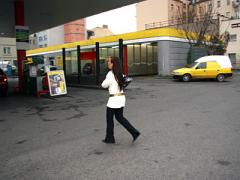 Hairy Teen Girl Gets A Sticky Facial At The Gas Station