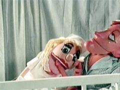 Retro Puppet Nurse Catching A Patient His Load Of Semen