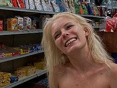 Elaina Raye Blonde In A Food Store Is Public Fucked In Bonda...